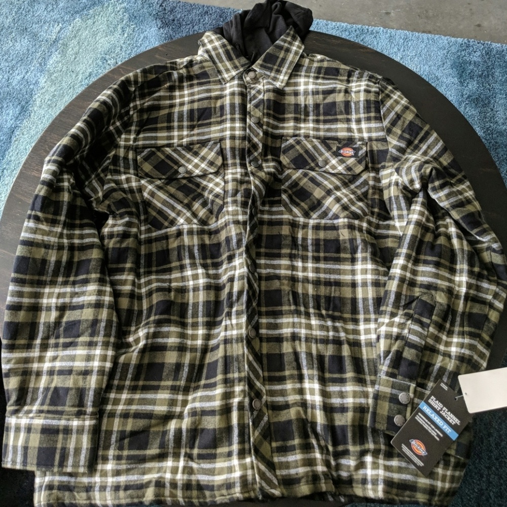 Dickies plaid flannel shirt jacket